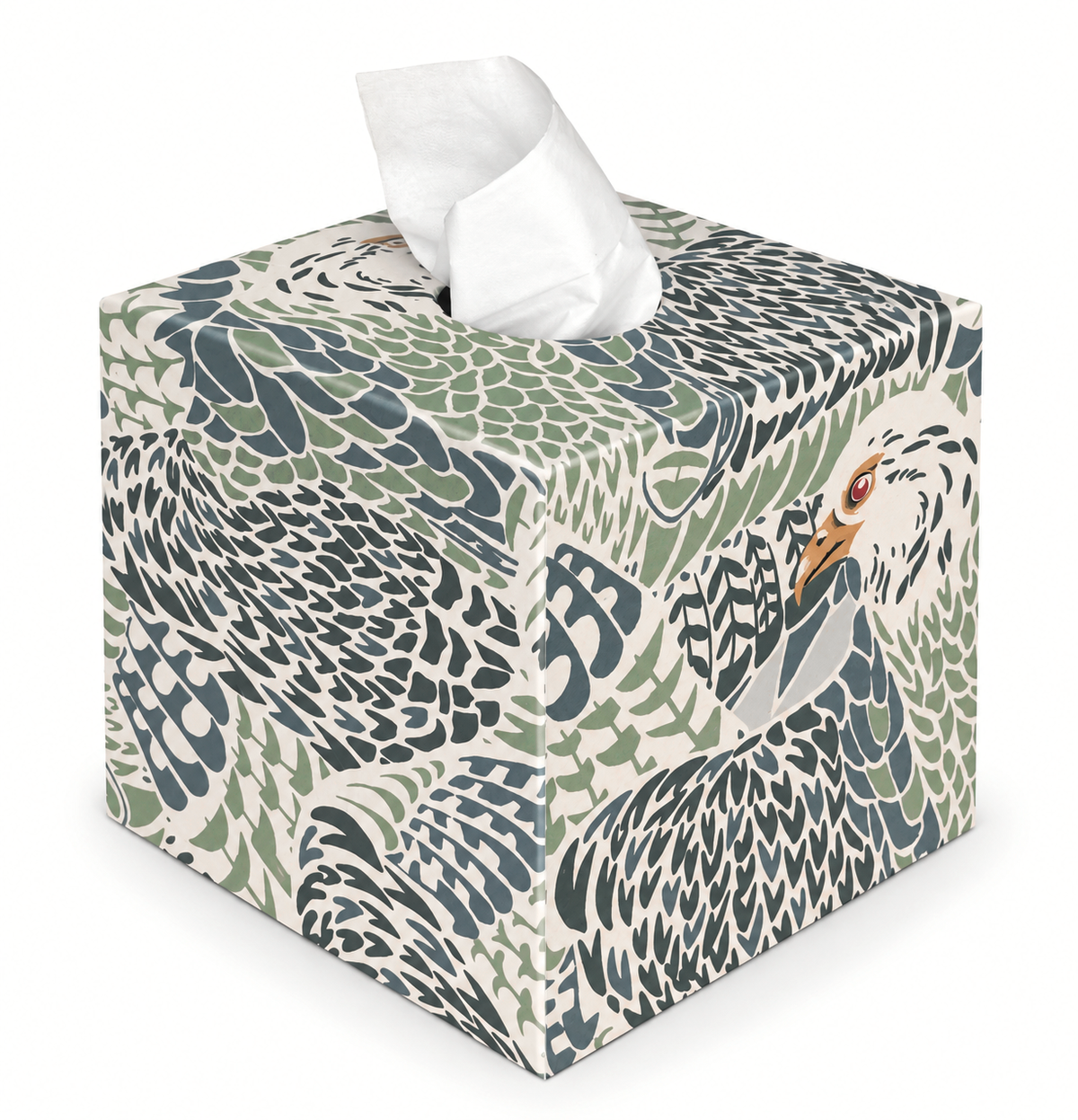 Tissue box - Treillage celadon