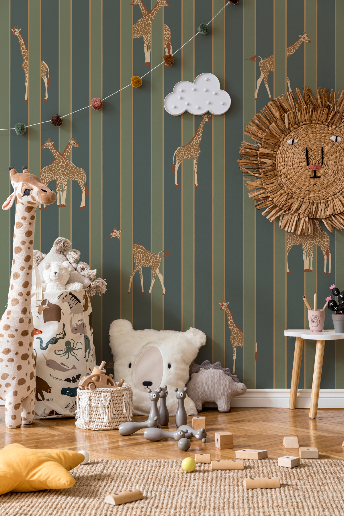 papier peint girafe