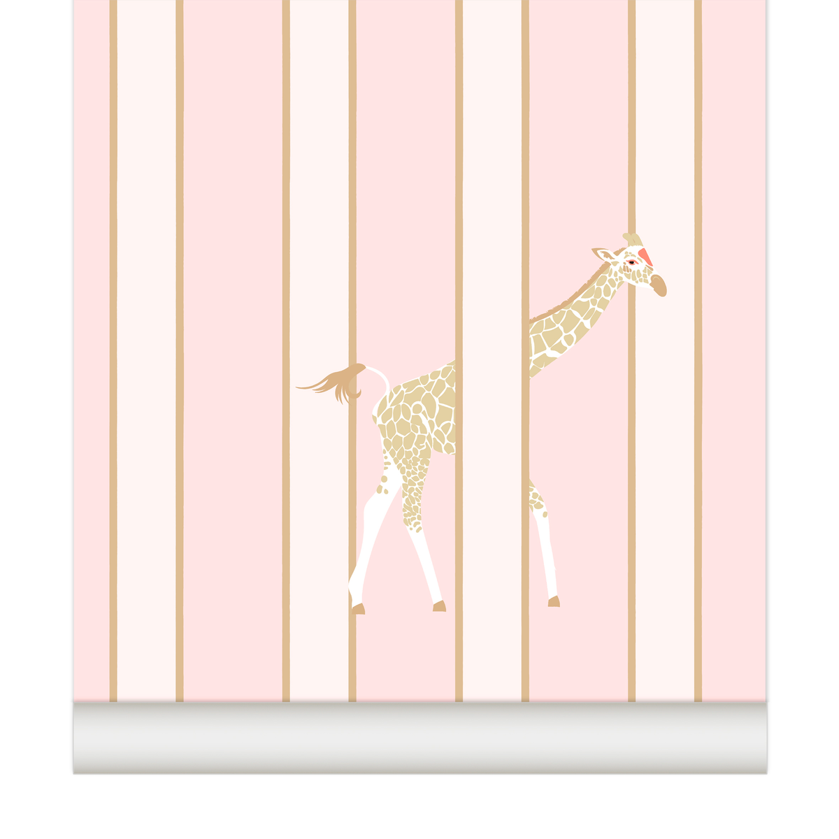 papier peint rayure girafe