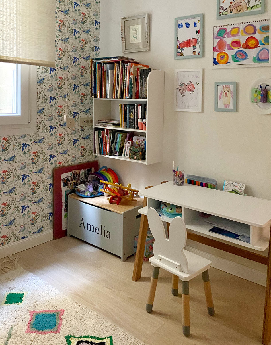 little cabari papier peint animal enfant plante couleur multicolore