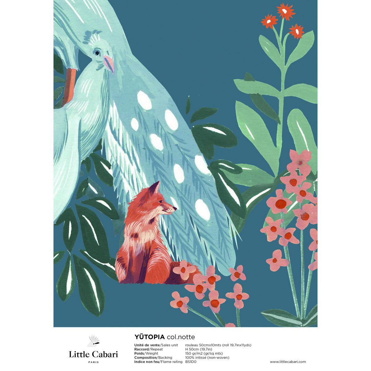 papier peint little cabari yutopia notte