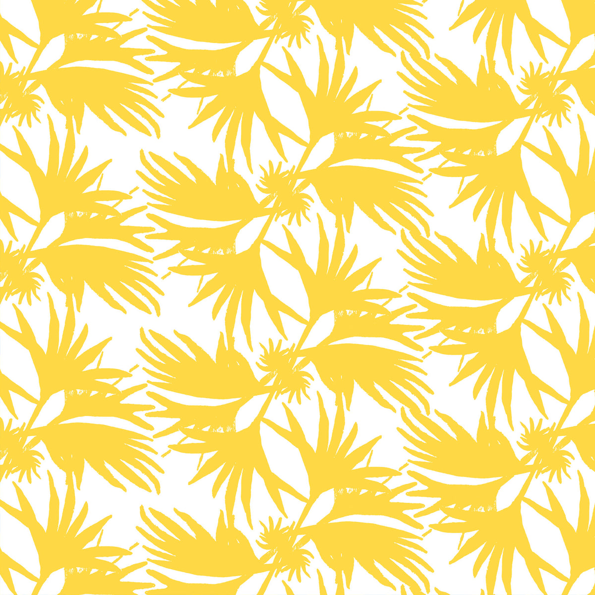 little cabari coupon de tissu plante couleur jaune