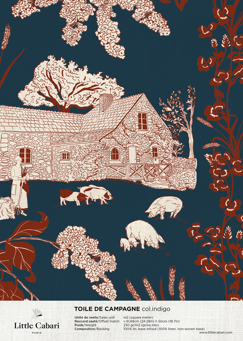 Echantillon A4 - Toile de Campagne