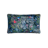 coussin oiseaux multicolore