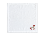 serviette de table broderie cheval