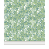 little cabari papier peint corail couleur vert bleu 