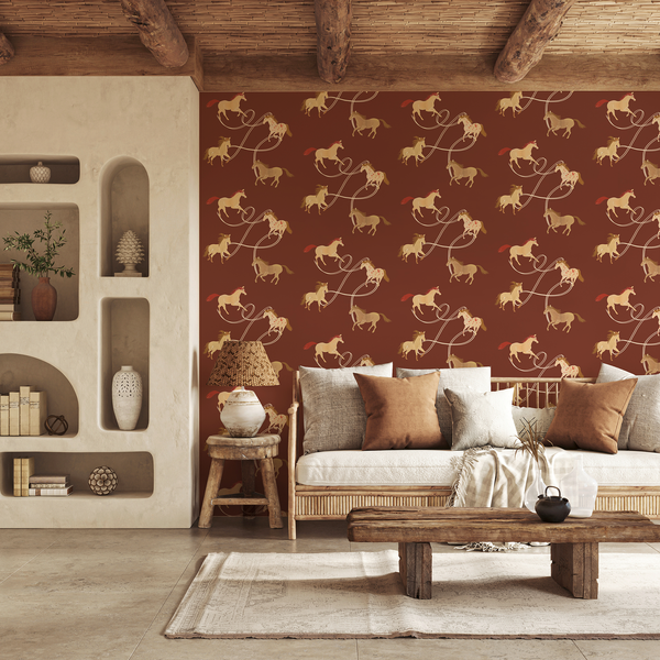 papier peint chevaux