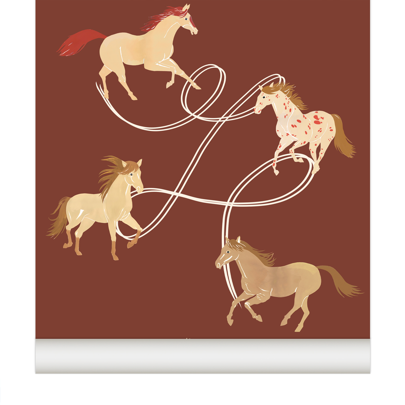 papier peint chevaux