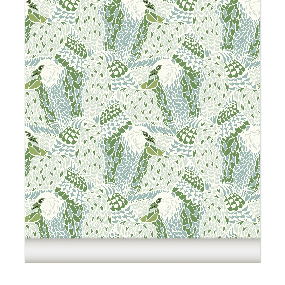 papier peint vert