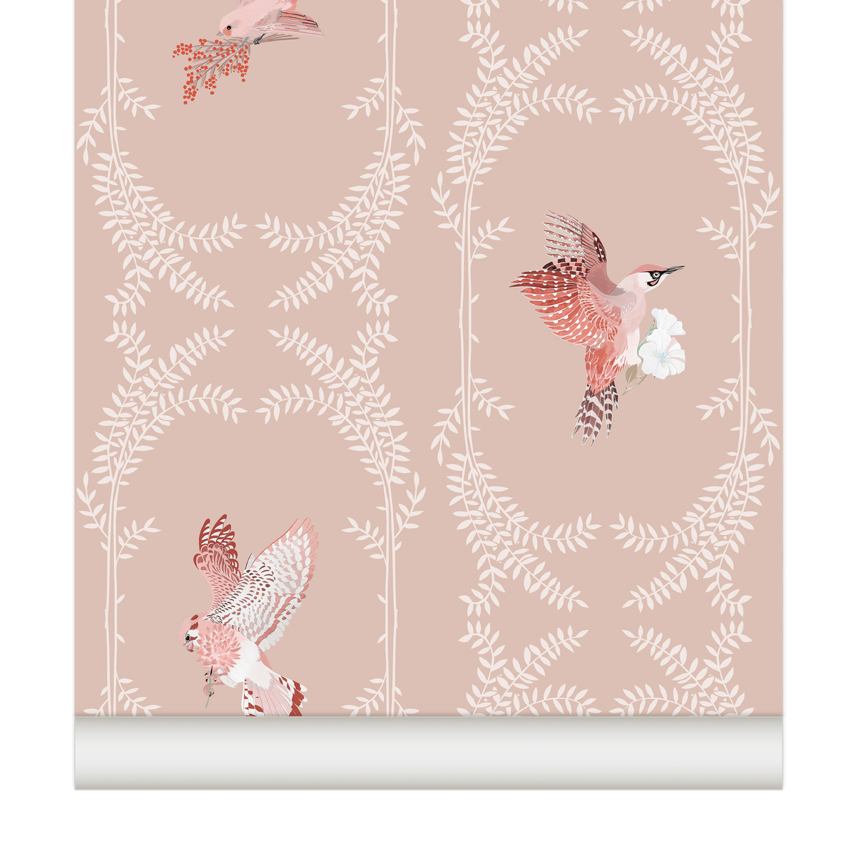 Papier peint ENVOLÉE coloris Rose poudré