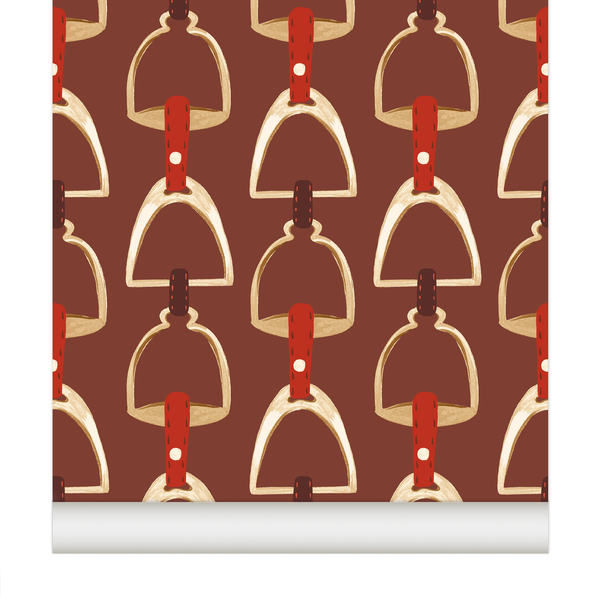 papier peint étriers