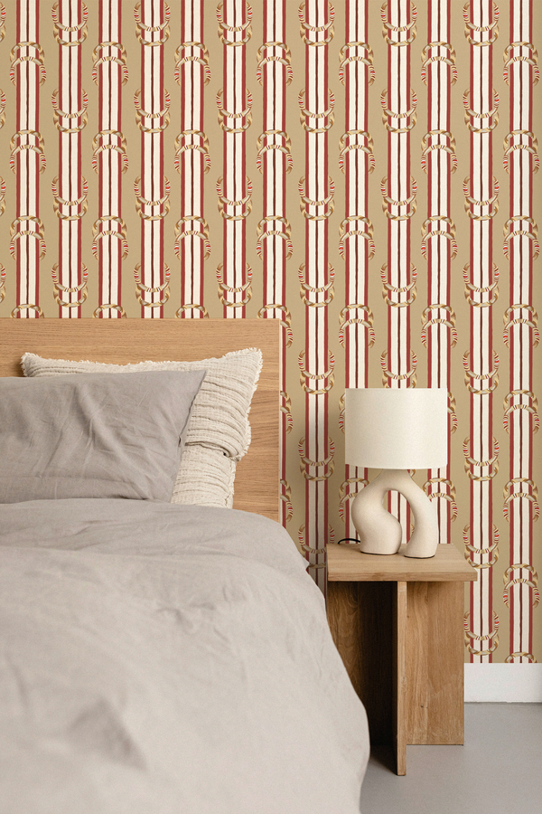 Papel pintado CHEETAH en color Granadina 