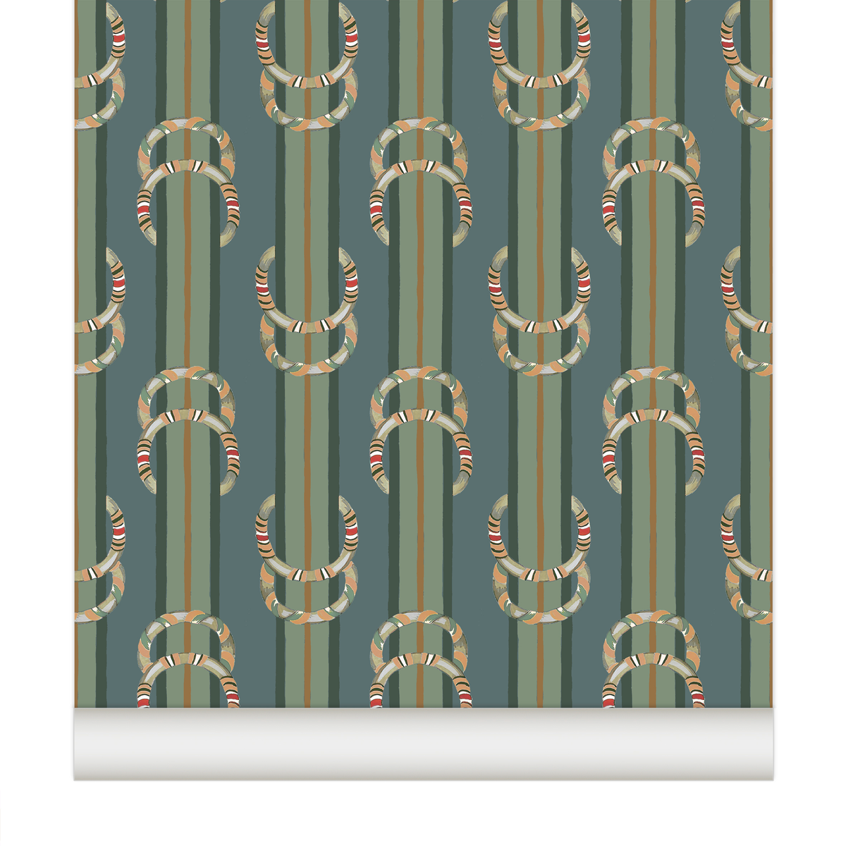 papier peint rayure gaucho fumé