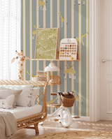 papier peint rayure girafe