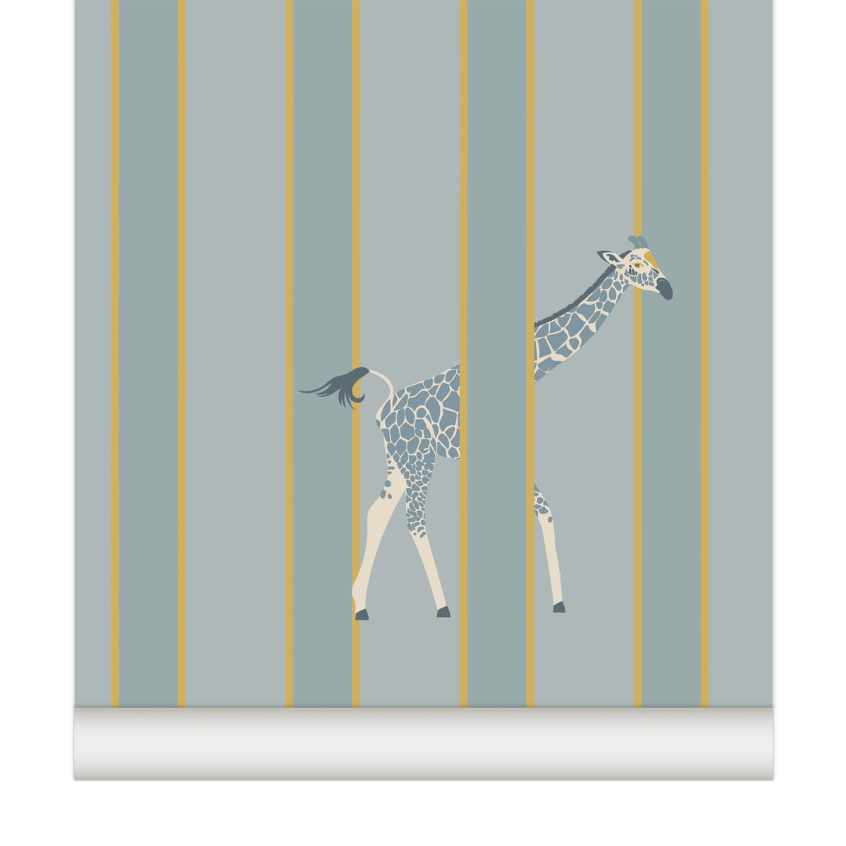 papier peint rayure girafe