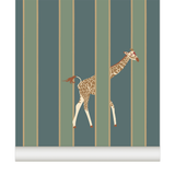papier peint rayure girafe