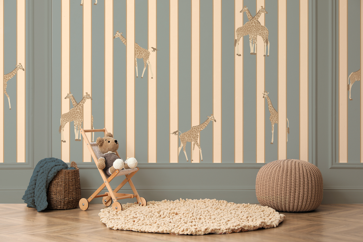 Papel pintado Gigi en color arena