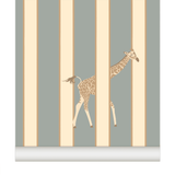 papier peint rayure girafe