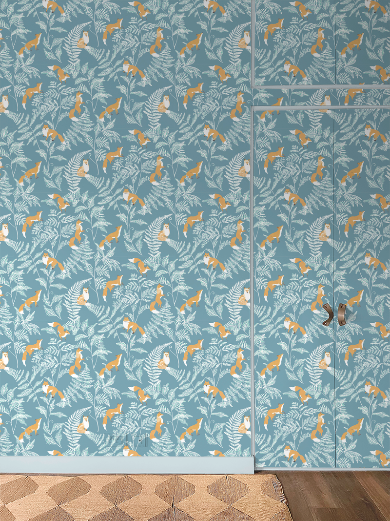 Wallpaper KITSUNE Givré color – Little Cabari