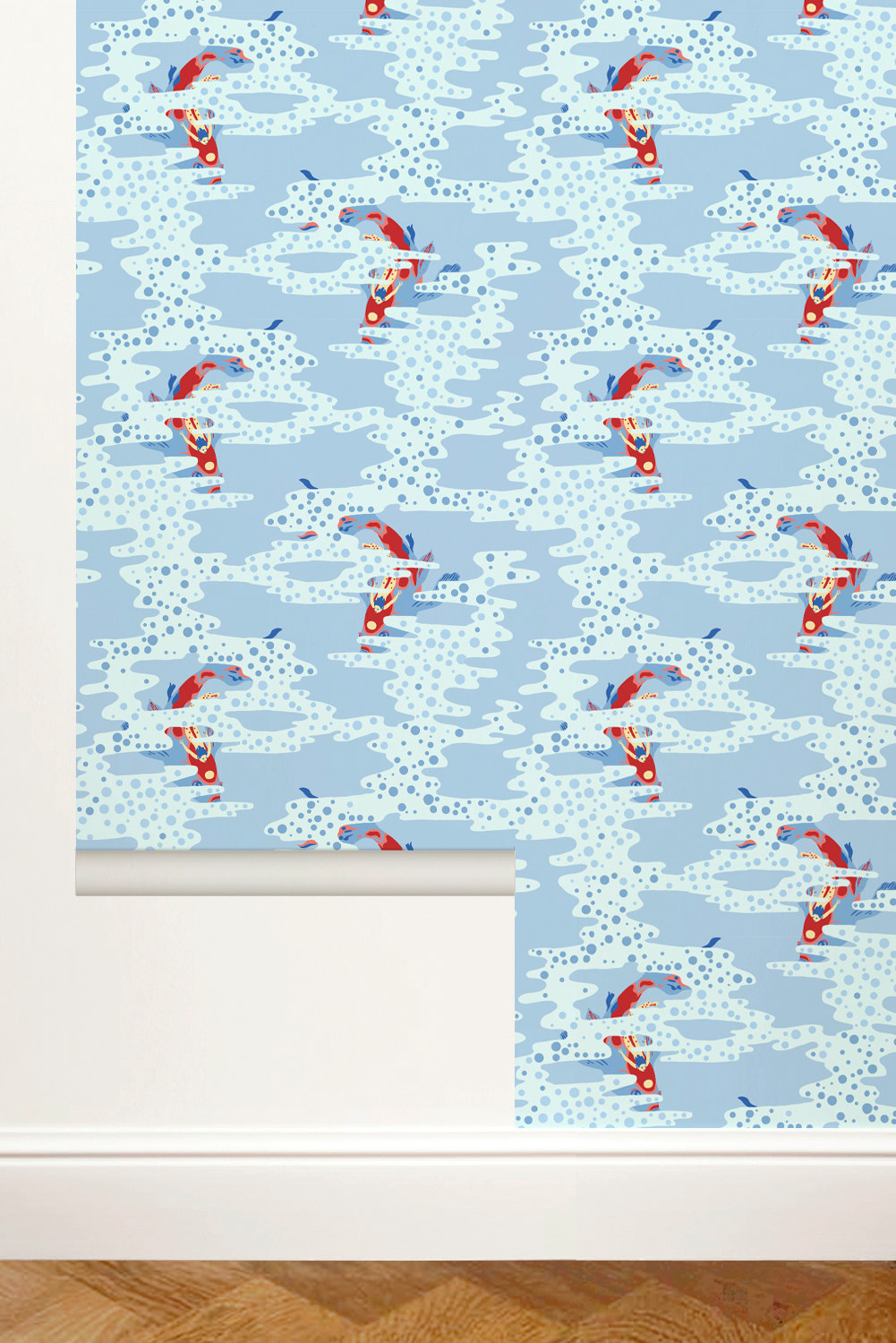 papier peint koi carpes