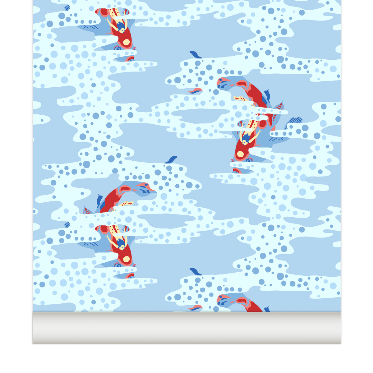 papier peint koi carpes