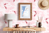 papier peint poisson rose
