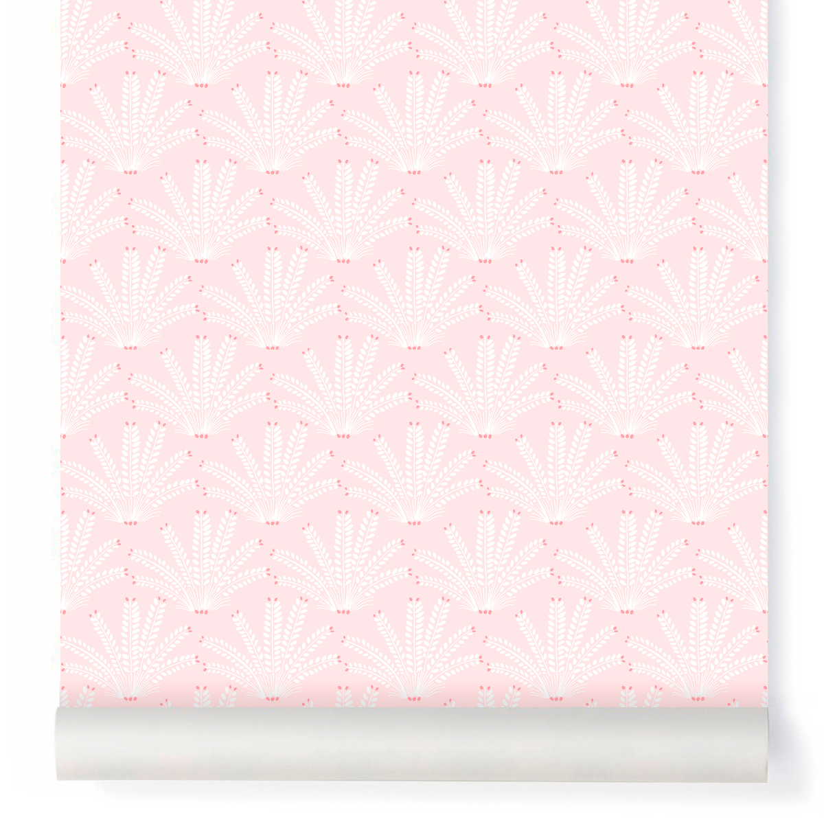 little cabari papier peint plante couleur rose