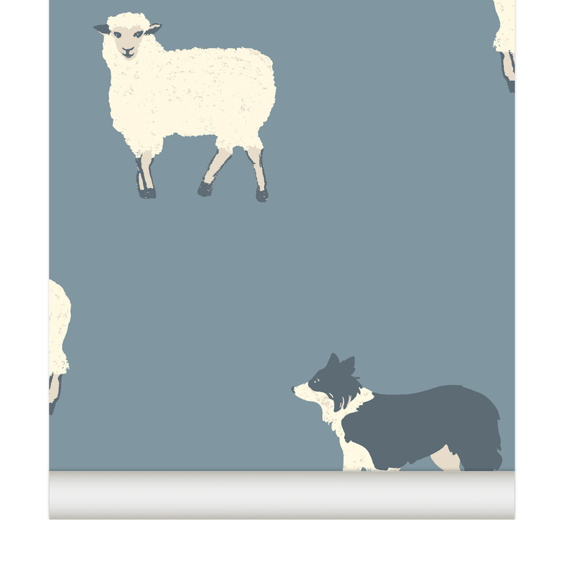 papier peint moutons