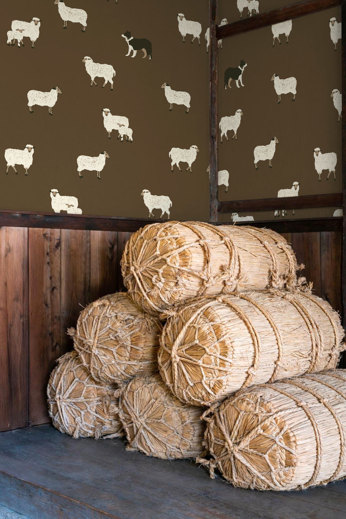 papier peint mouton