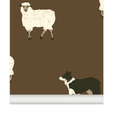 papier peint moutons