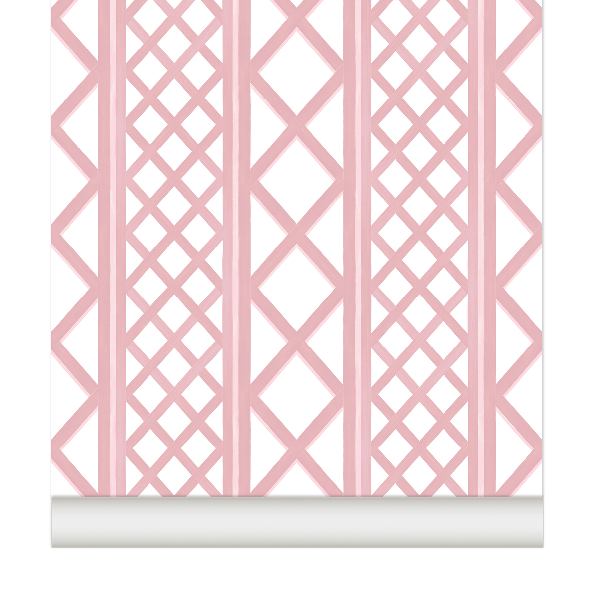 little cabari papier peint rayures trait couleur rose 