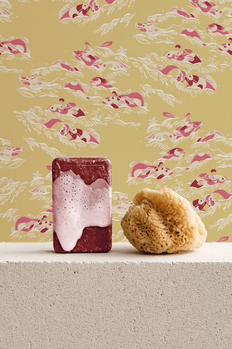 Papier peint Uokawa coloris Rubis