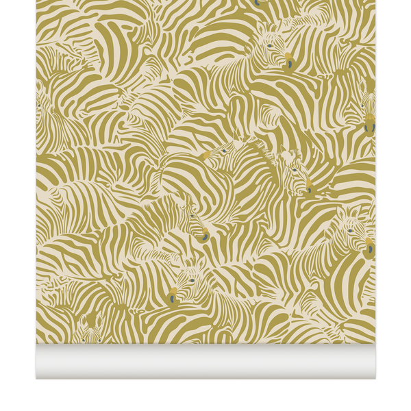 papier peint zebre savane