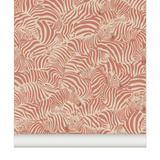 papier peint zebre brique