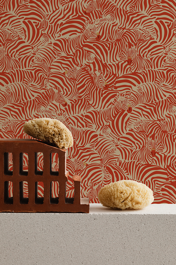papier peint zèbre