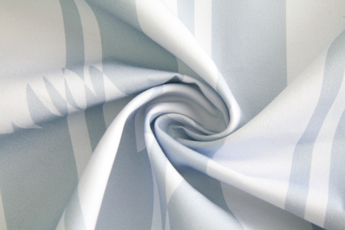 Little cabari tissu d'ameublement rideau oiseau trait couleur bleu gris