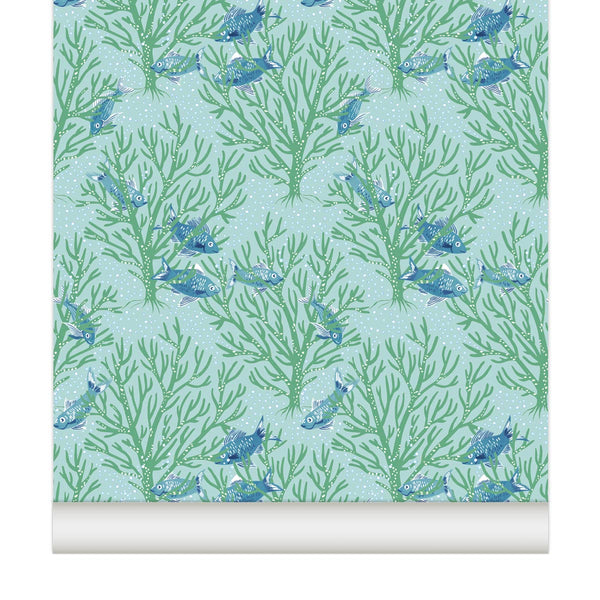 little cabari papier peint recif lagon corail coraux collection croisiere
