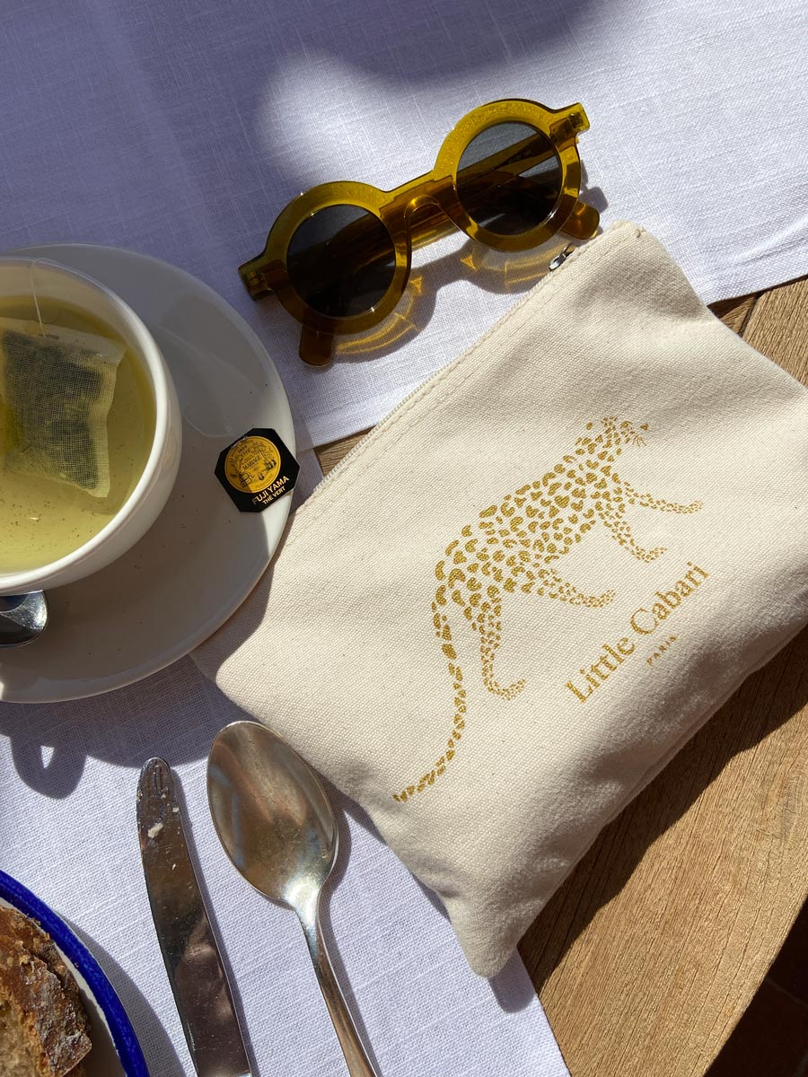 pochette little cabari léopard