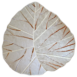 Tapis feuille greige