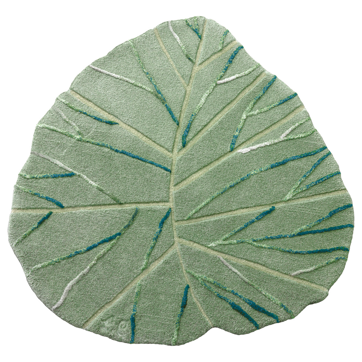 Tapis feuille vert
