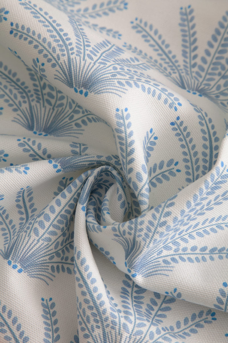 tissu ameublement Little Cabari inspiration rideaux maracas bleu blanc