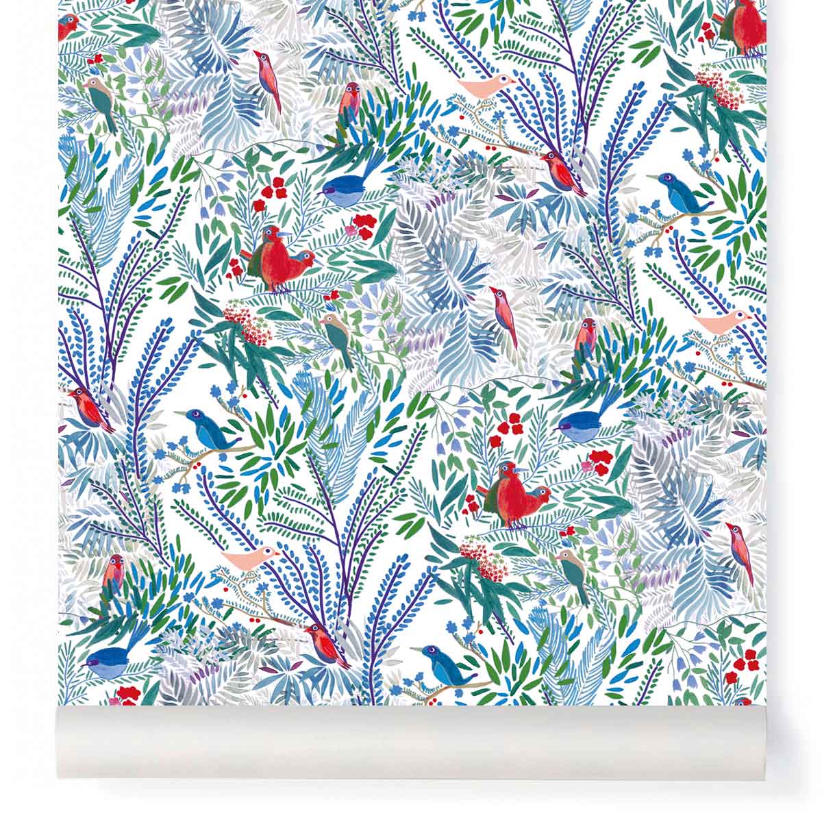 little cabari papier peint nature oiseau couleur multicolore