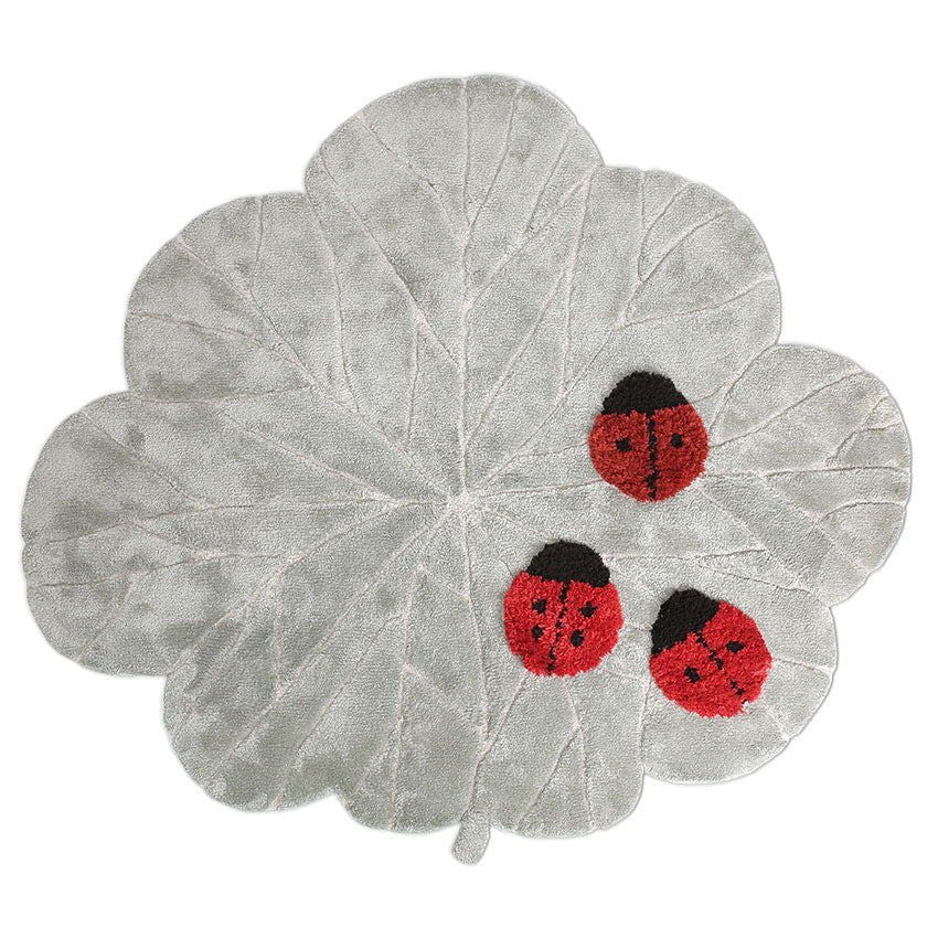 little cabari tapis laine enfant couleur rouge gris